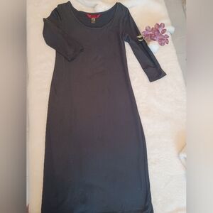 Elegant Black Long Sleeve Dress
